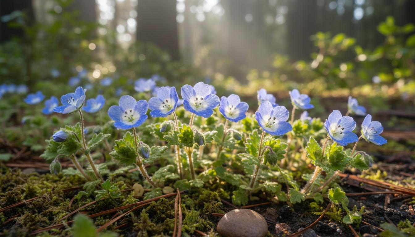 Baby Blue Eyes (Nemophila Menziesii) - Perennials