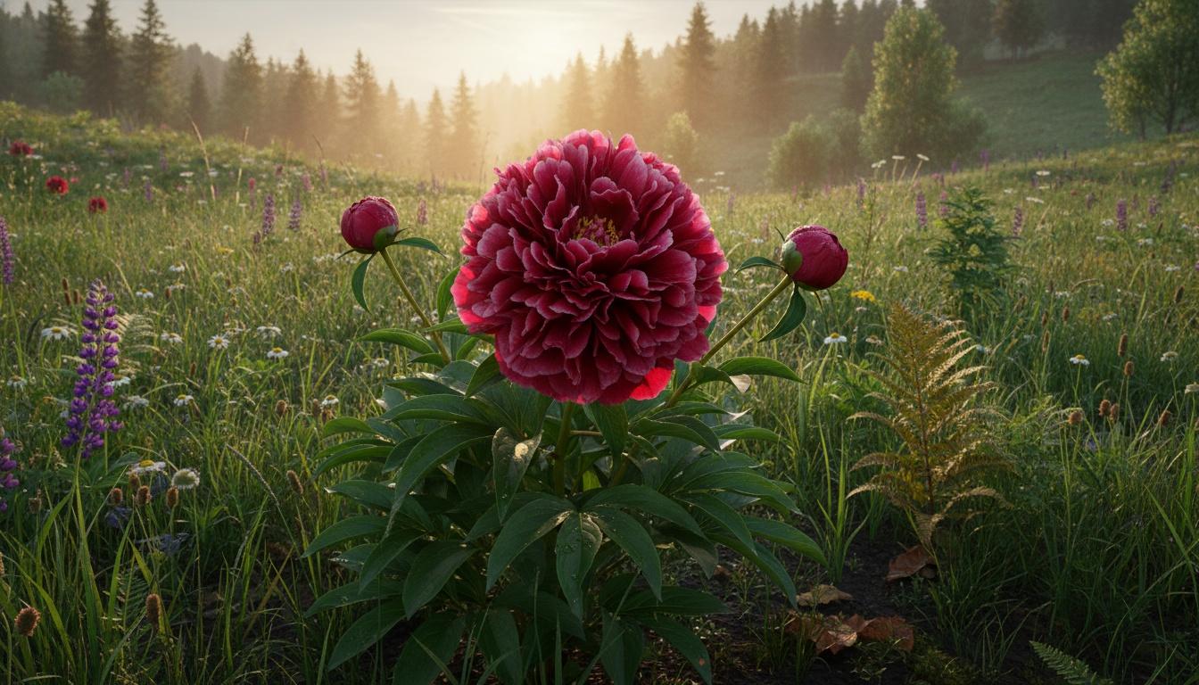 Peony 'Felix Crousse' (Paeonia 'Felix Crousse') - Perennials
