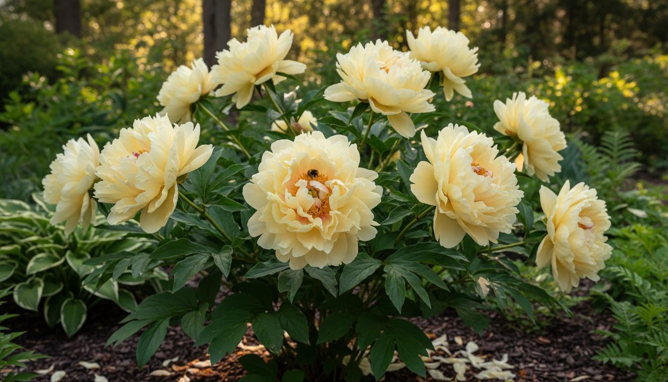 Light Yellow Peony 'Sunny Girl' (Paeonia 'Sunny Girl') - Perennials