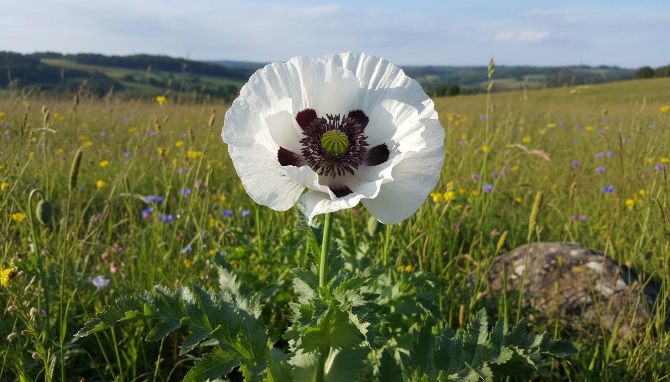 Oriental Poppy 'Royal Wedding' (Papaver Orientale 'Royal Wedding') - Perennials