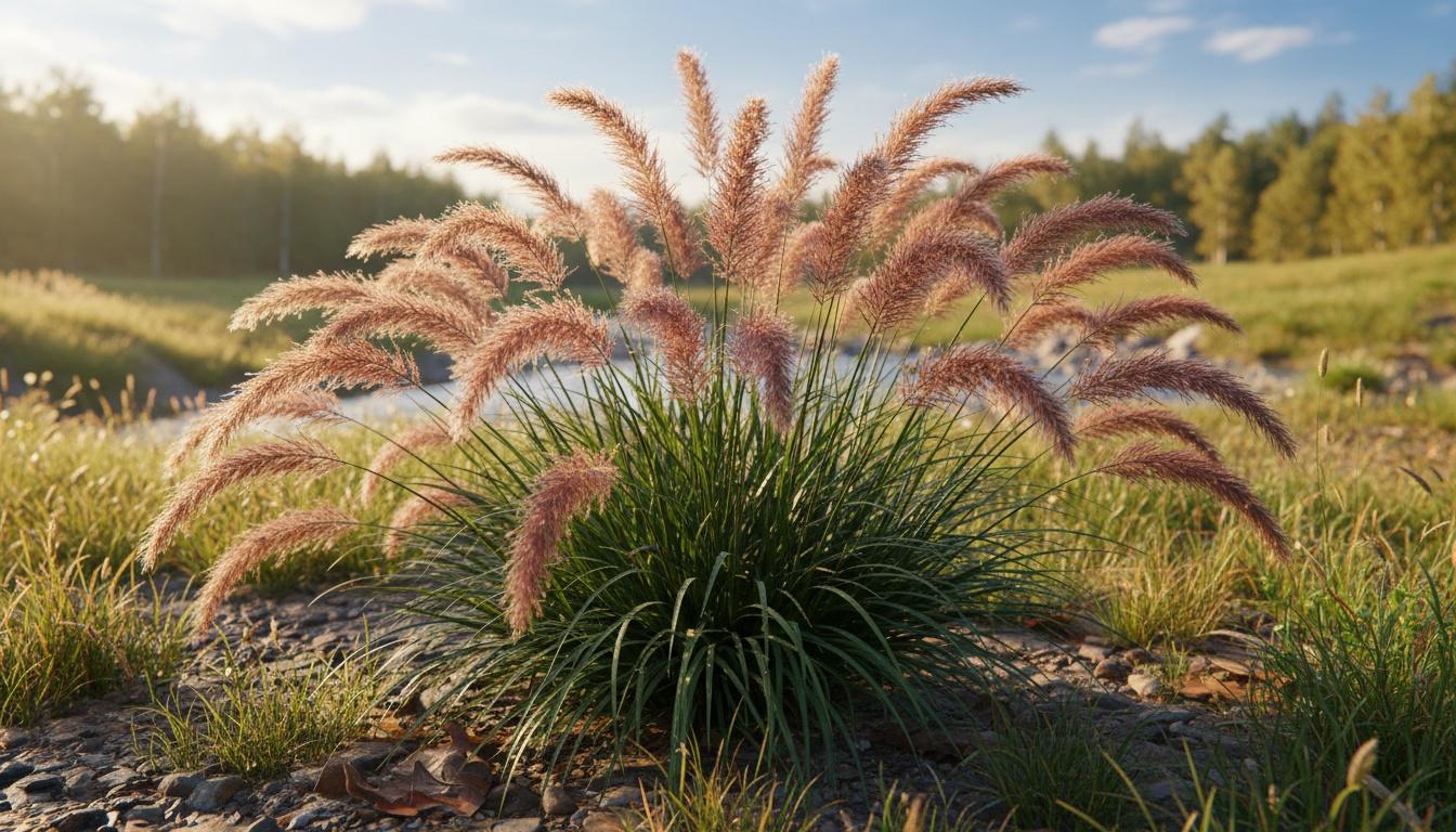 Dwarf Fountain Grass 'Puppy Love' (Pennisetum Alopecuroides 'Puppy Love') - Grasses