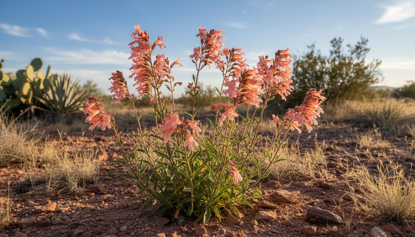 Beardtongue 'Coral Baby' (Penstemon Barbatus 'Coral Baby') - Perennials
