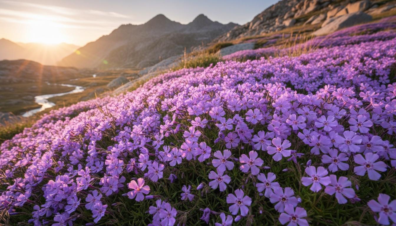 Purple Creeping Phlox 'Violet Pinwheels' (Phlox Subulata 'Violet Pinwheels') - Perennials