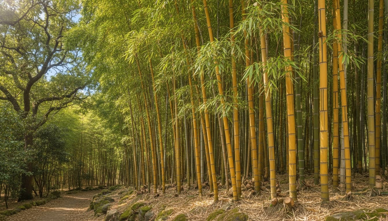 Golden Bamboo (Phyllostachys Aurea) - Grasses