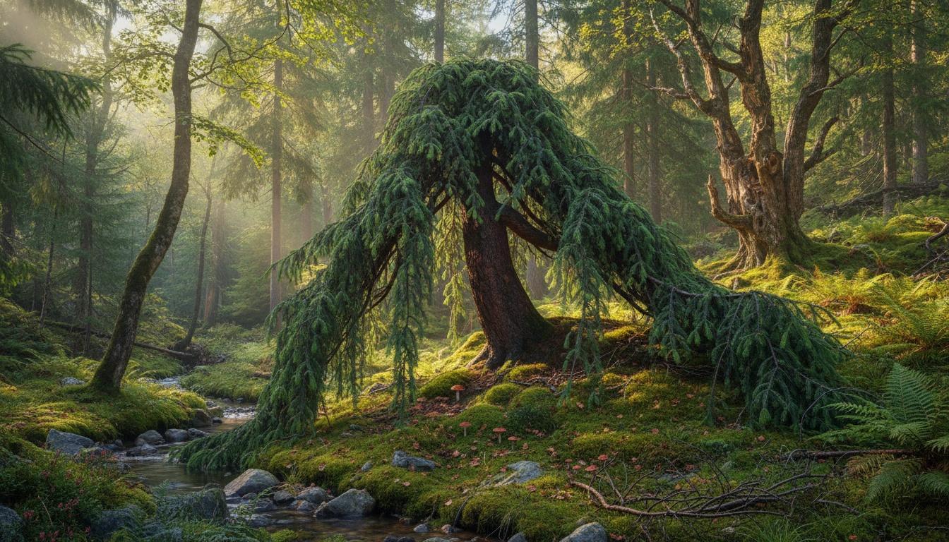 Weeping Norway Spruce (Picea Abies 'Pendula') - Evergreen Trees