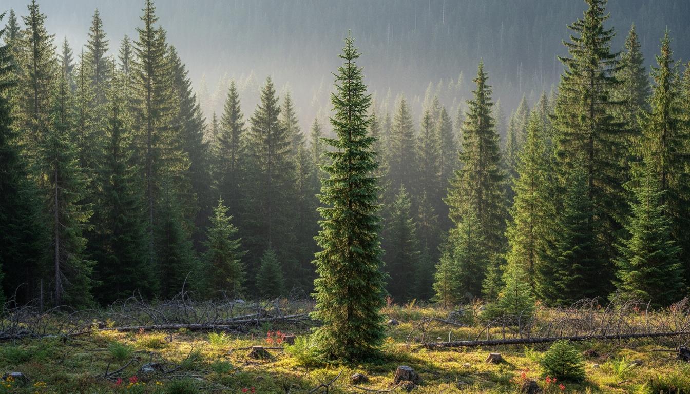 Columnar Norway Spruce 'Slim Jim' (Picea Abies Fastigiata 'Slim Jim') - Evergreen Trees