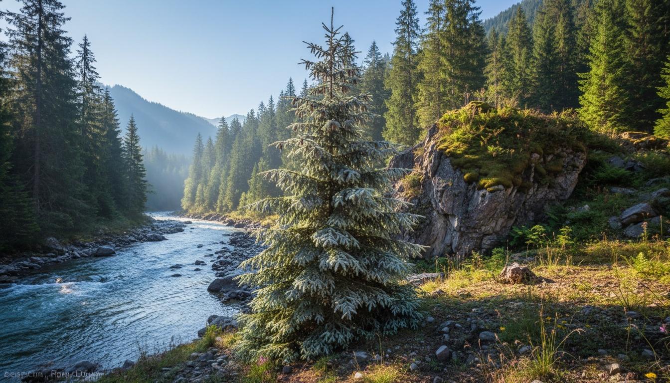 Serbian Spruce 'Wells Riverside' (Picea Omorika 'Wells Riverside') - Evergreen Trees