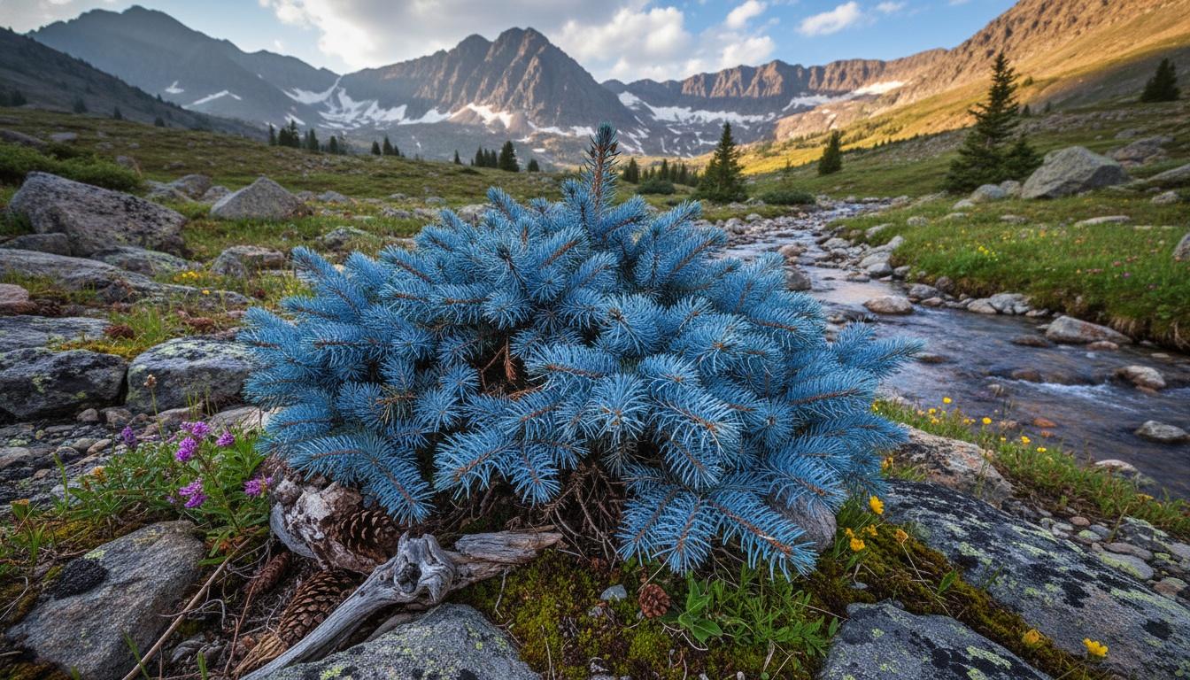 Dwarf Globe Blue Spruce 'Zafiro' (Picea Pungens 'Zafiro') - Evergreen Trees