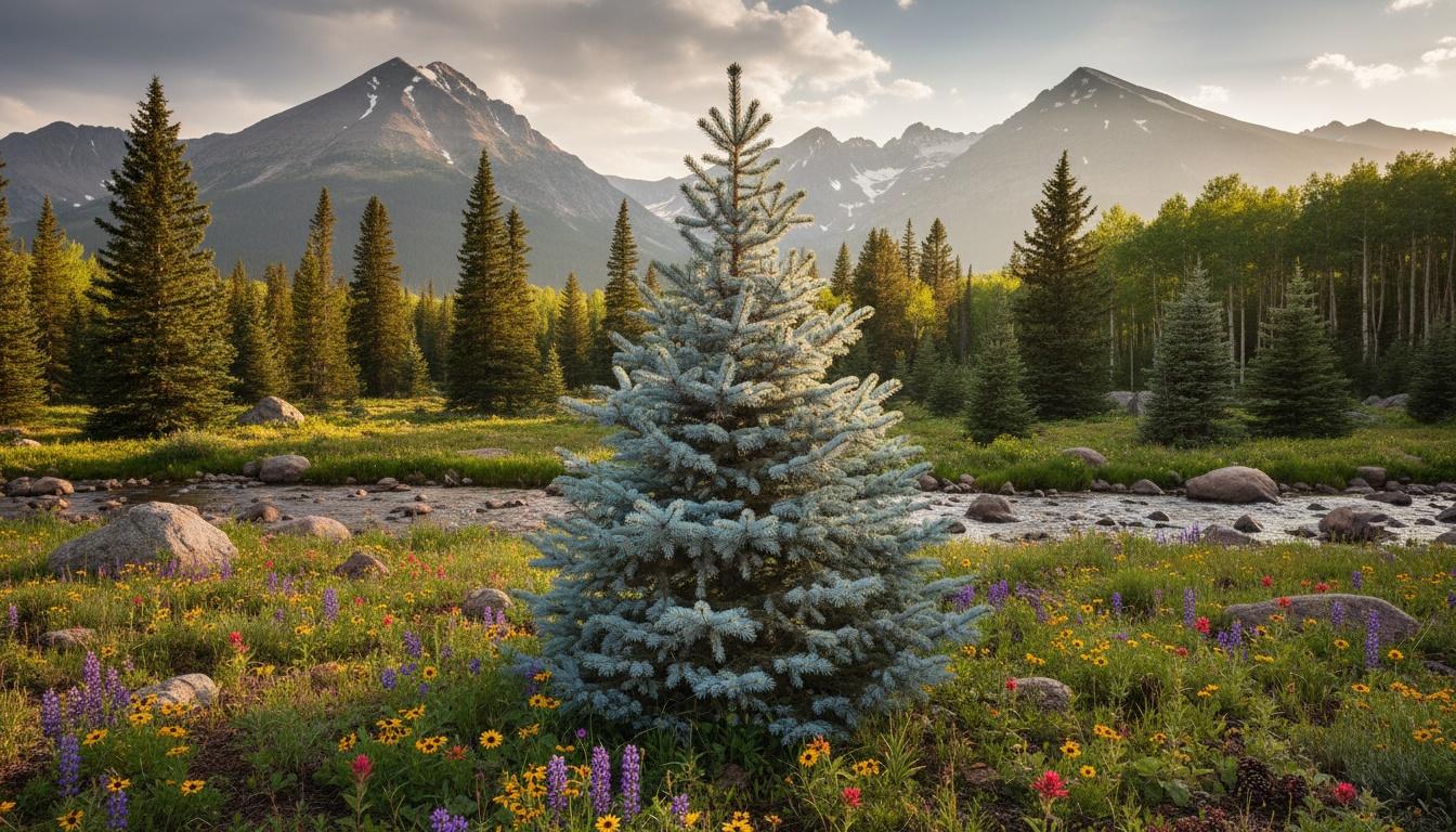 Colorado Blue Spruce 'Baby Blue Eyes' (Picea Pungens Glauca 'Baby Blue Eyes') - Evergreen Trees
