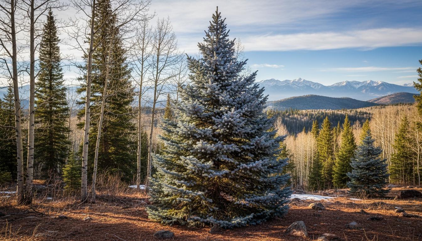 Colorado Blue Spruce 'Bakeri' (Picea Pungens Glauca 'Bakeri') - Evergreen Trees