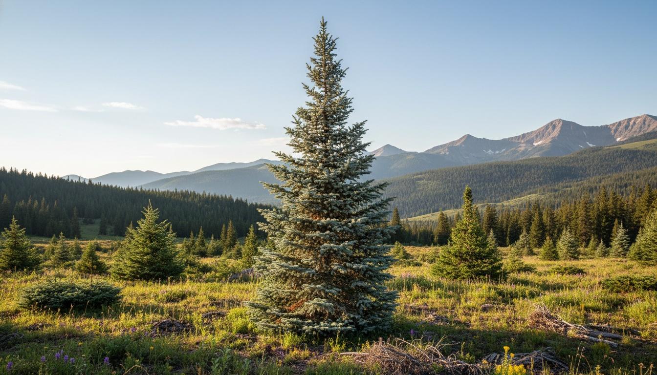 Columnar Blue Spruce 'Fastigiata' (Picea Pungens Glauca 'Fastigiata') - Evergreen Trees