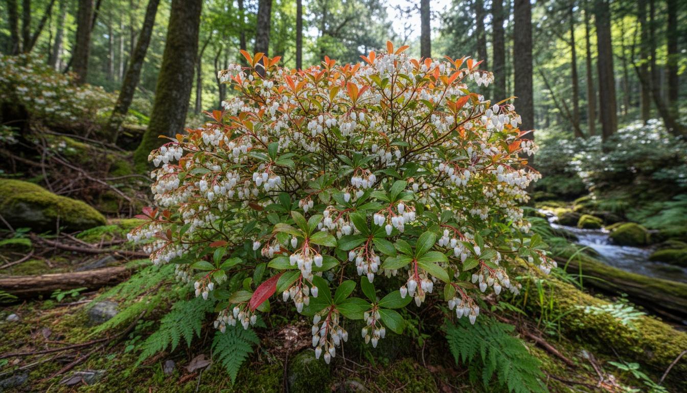 Mountain Fire Pieris (Pieris Japonica) - Ground Layers