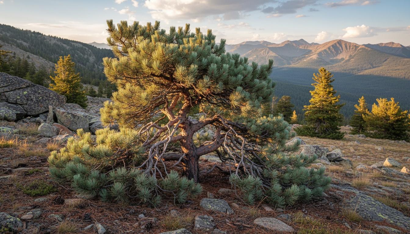 Cesarini Blue Limber Pine 'Cesarini Blue' (Pinus Flexilis 'Cesarini Blue') - Evergreen Trees