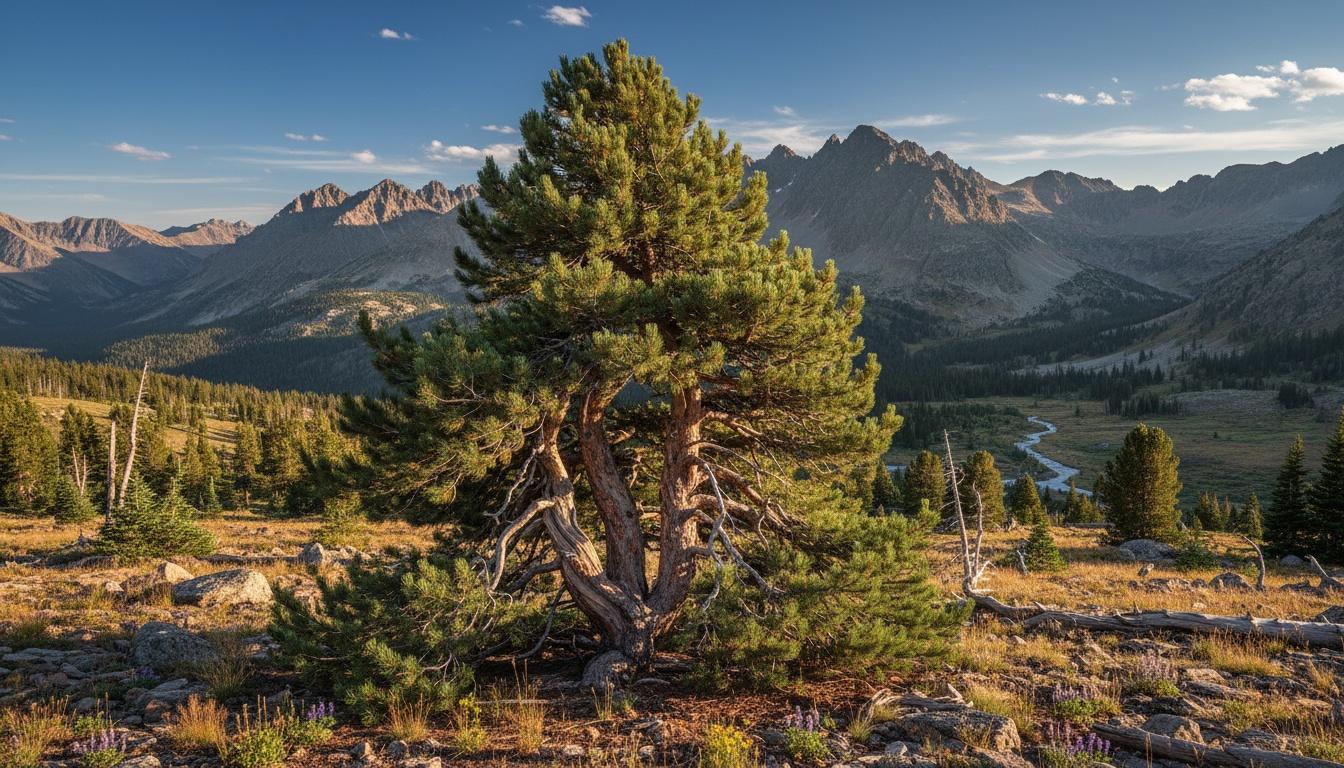 Limber Pine 'Vanderwolf' (Pinus Flexilis S Pyramid' 'Vanderwolf') - Evergreen Trees