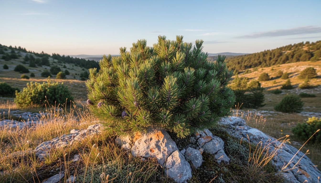 Dwarf Bosnian Pine 'Irish Bell' (Pinus Leucodermis 'Irish Bell') - Evergreen Trees
