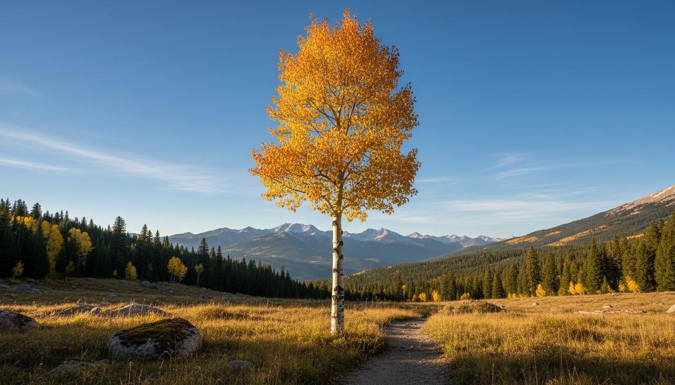 Quaking Aspen 'Mountain Sentinel' (Populus Tremuloides 'Mountain Sentinel') - Shade Trees