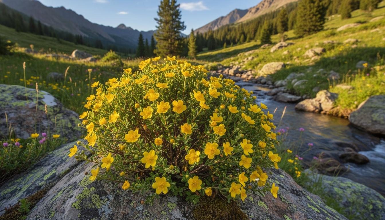 Potentilla, Gold Drop 'Gold Drop' (Potentilla Fruticosa 'Gold Drop') - Ground Layers
