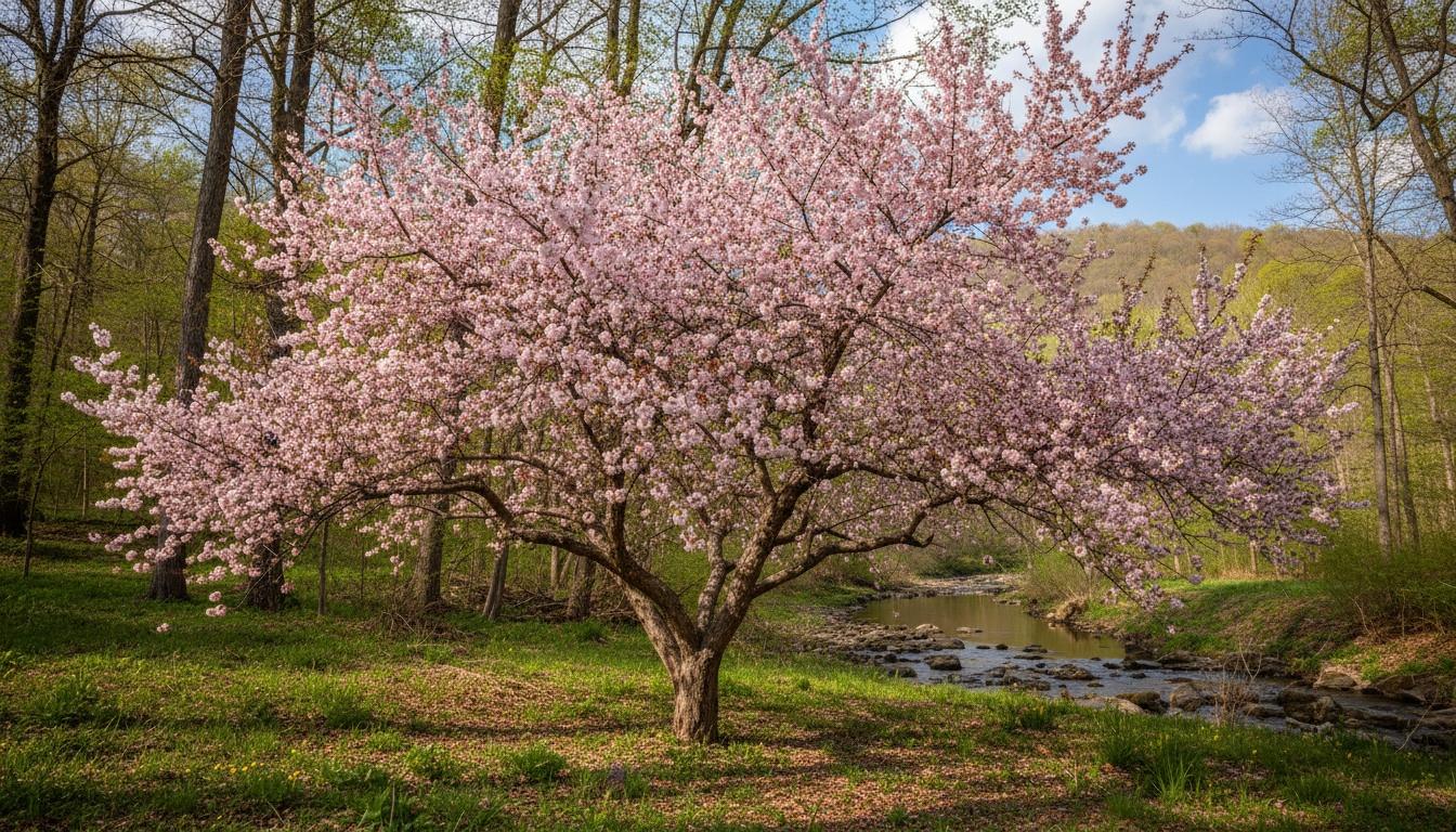 Flowering Plum 'Thundercloud' (Prunus Cerasifera 'Thundercloud') - Flowering Trees