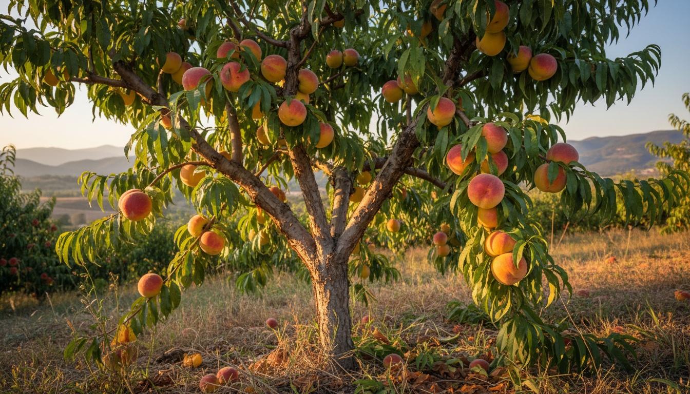 Harvester Peach (Prunus Persica Var. Platycarpa) - Fruit Trees