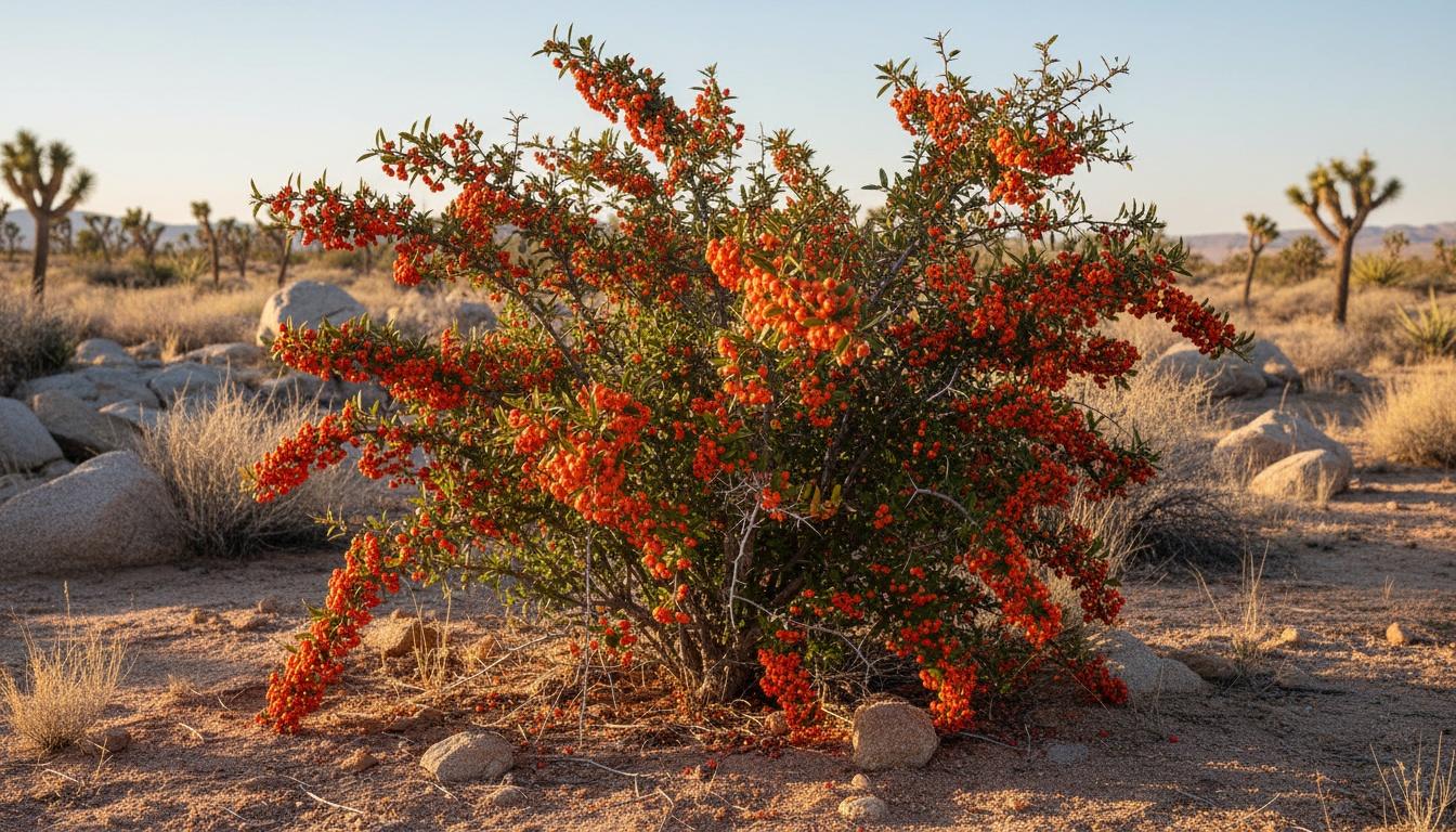 Mohave Firethorn (Pyracantha X 'Mohave') - Ground Layers