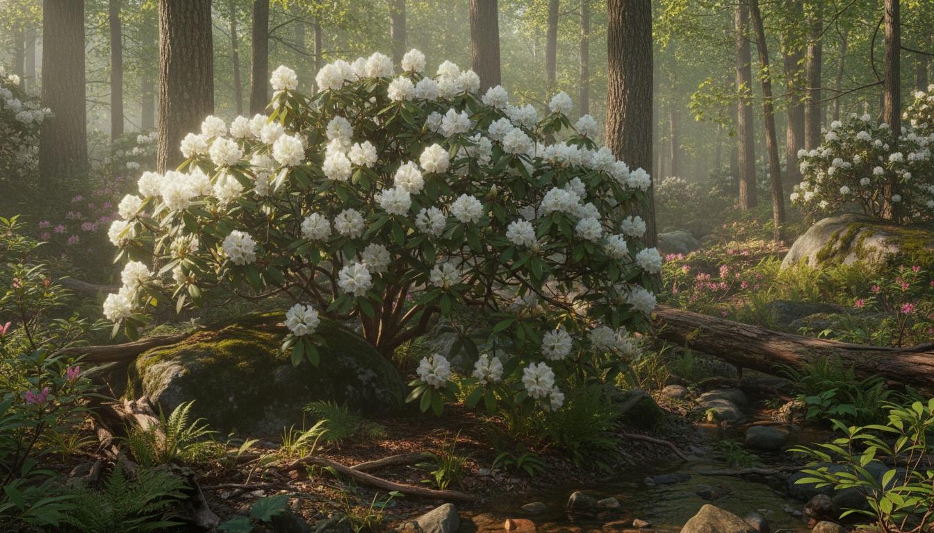 Catawba White Catawba Rhododendron (Rhododendron Catawbiense) - Ground Layers