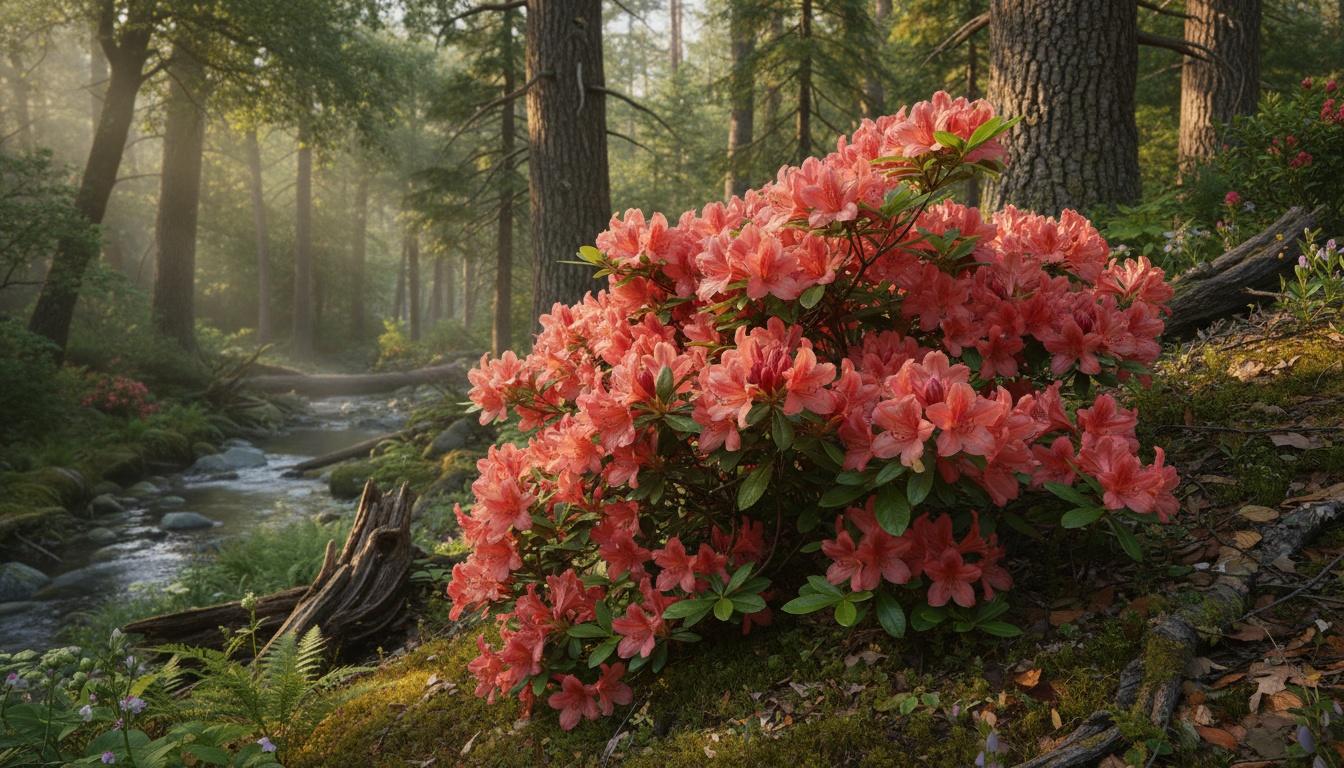 Robleza Azalea (Rhododendron 'Robleza') - Ground Layers