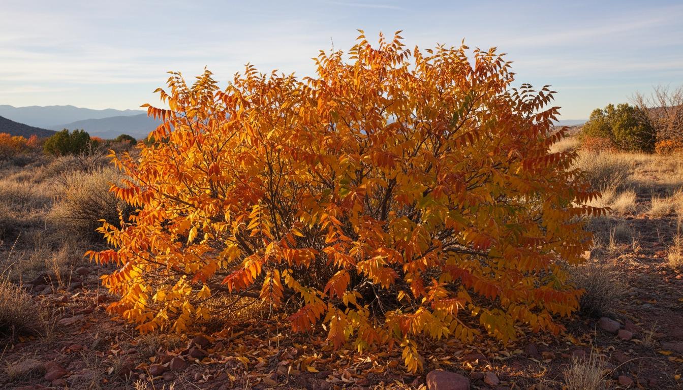 Three Leaf Sumac 'Autumn Amber' (Rhus Trilobata 'Autumn Amber') - Ground Layers