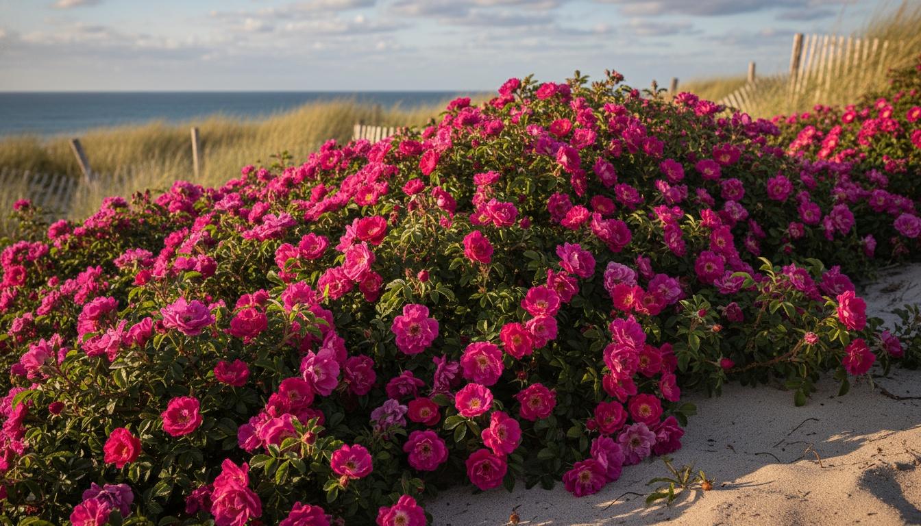 Deep Pink Groundcover Rugosa Roses 'Meitozaure' Raspberry Rugostar® Raspberry Rugostar® (Rosa  Pp15937 'Meitozaure') - Ground Layers