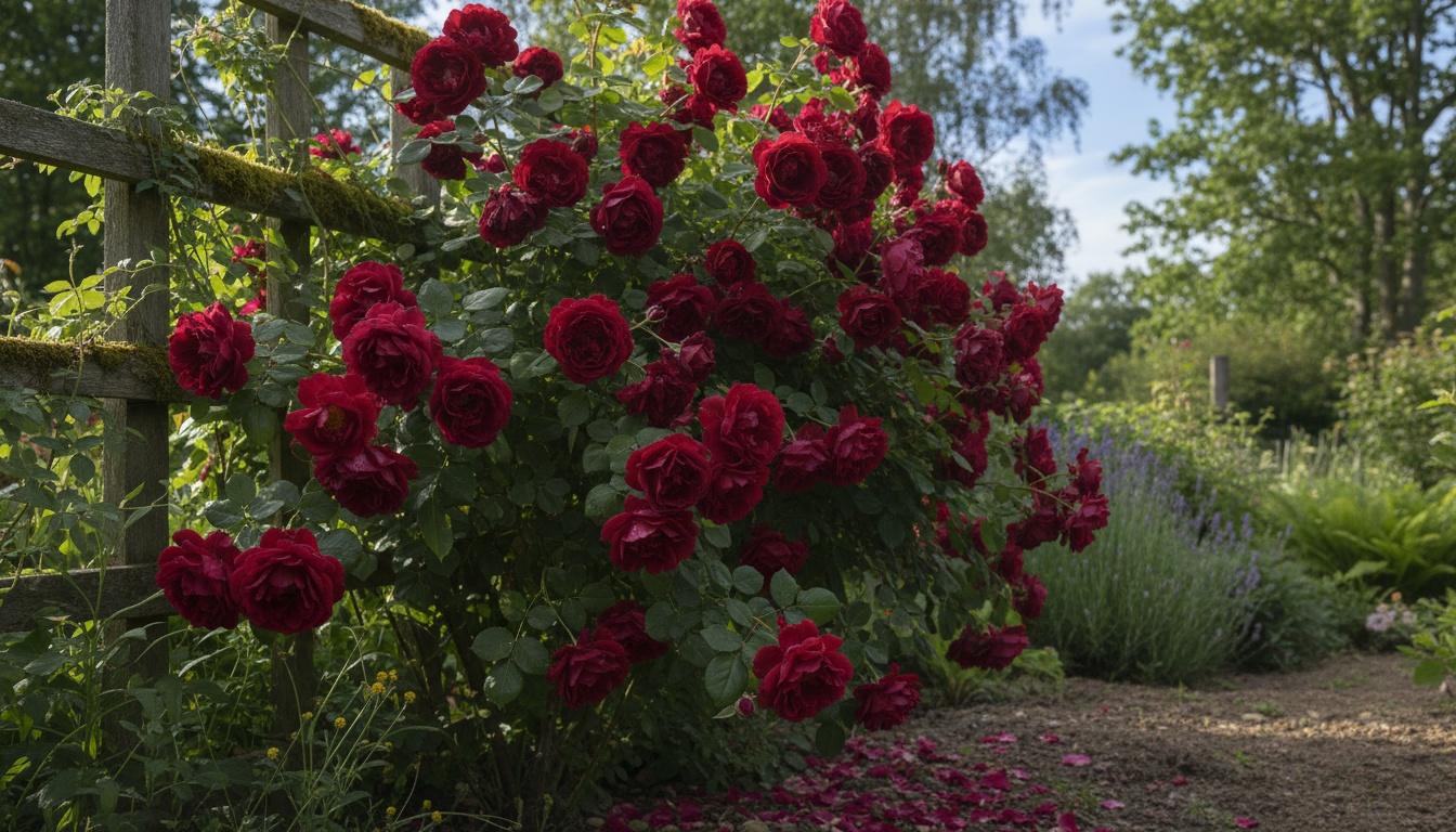 Don Juan Rose (Rosa 'Don Juan') - Ground Layers