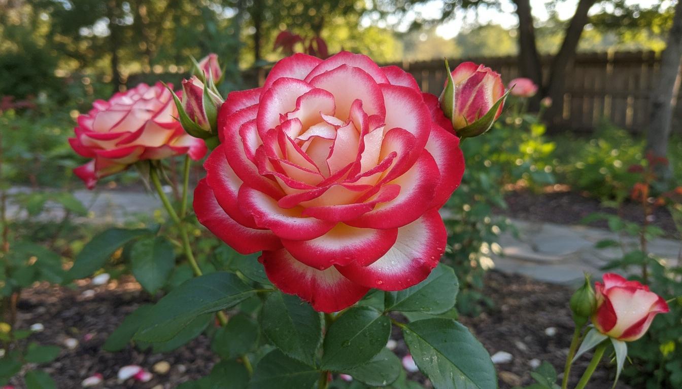 Double Delight Rose (Rosa 'Double Delight') - Ground Layers