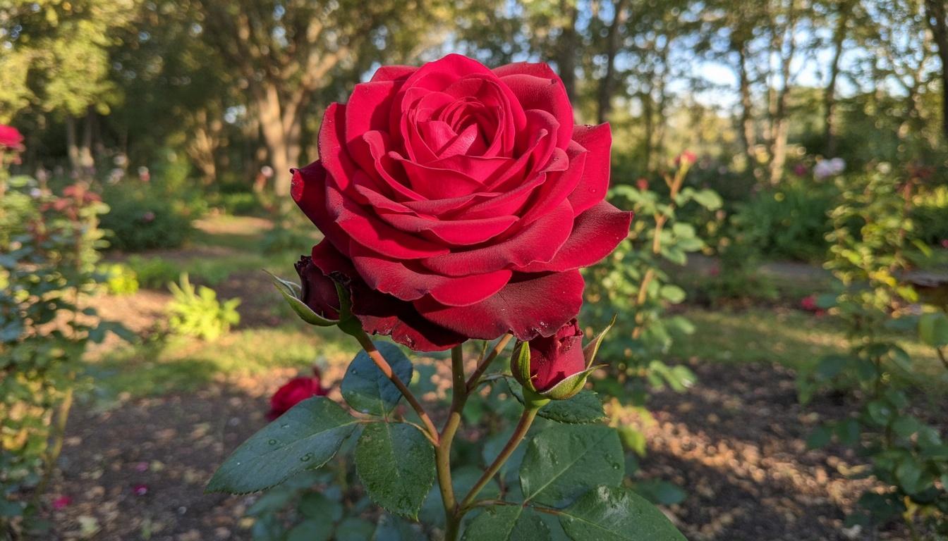 Mister Lincoln Rose (Rosa 'Mister Lincoln') - Ground Layers