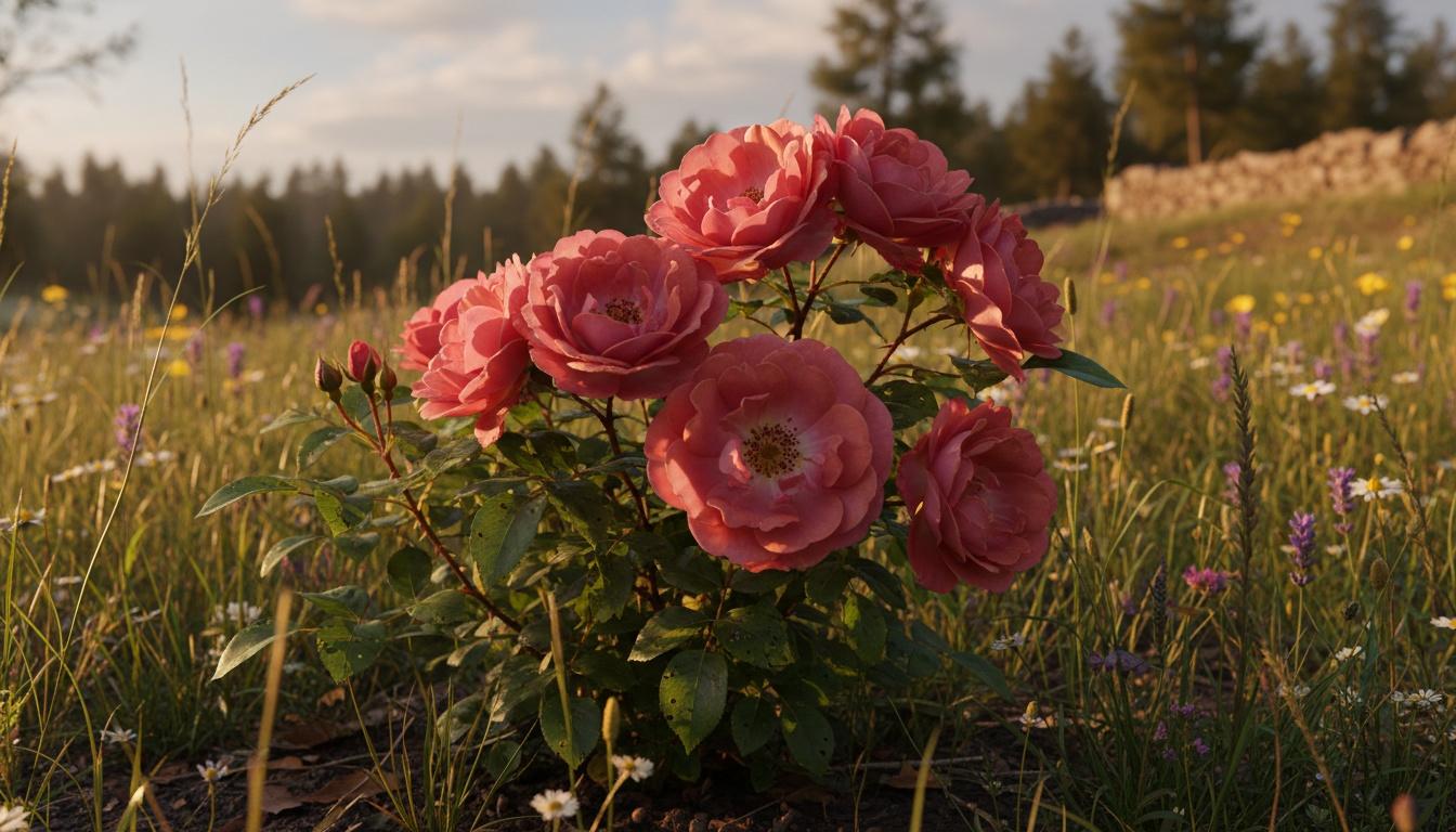Radtkopink Rose (Rosa 'Radtkopink') - Ground Layers