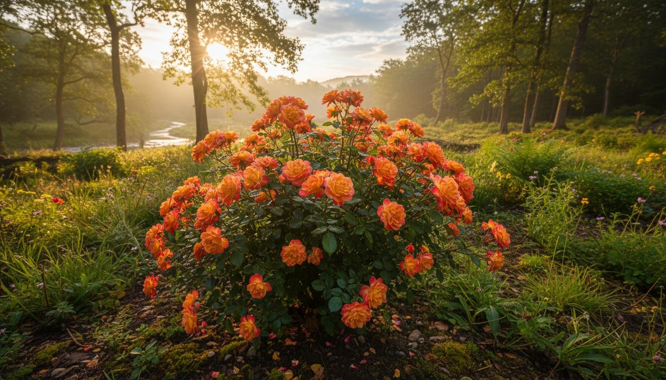 Sunblaze Rose (Rosa 'Sunblaze') - Ground Layers