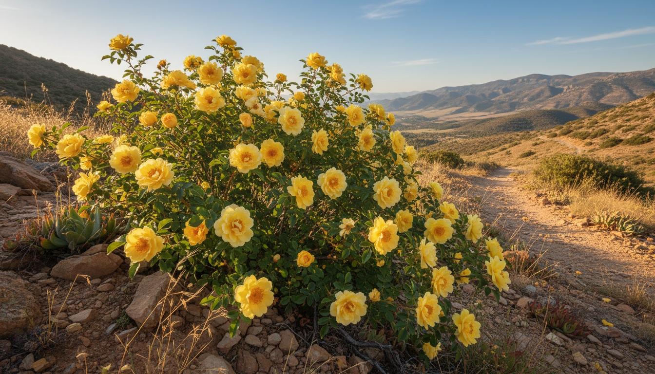 Rose 'Persian Yellow' (Rosa Foetida 'Persian Yellow') - Perennials
