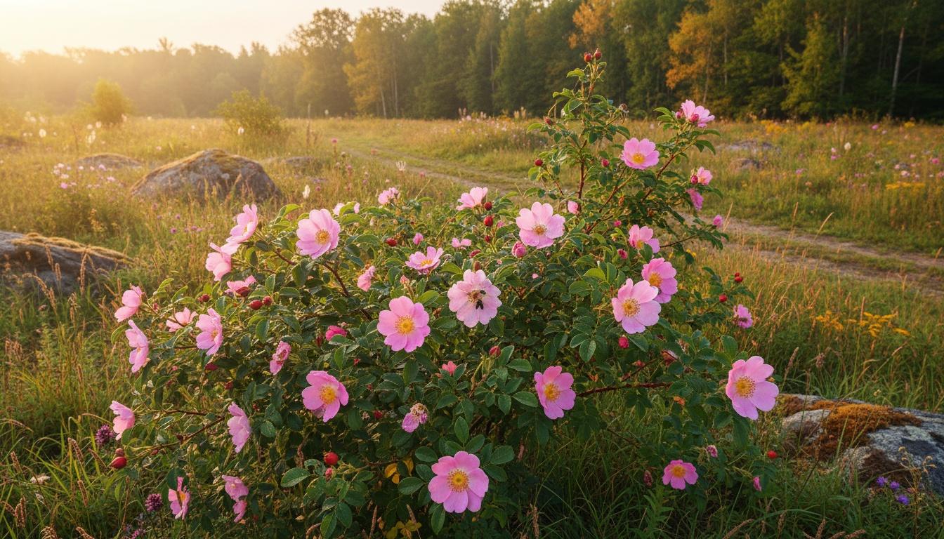 Virginia Rose (Rosa Virginiana) - Ground Layers