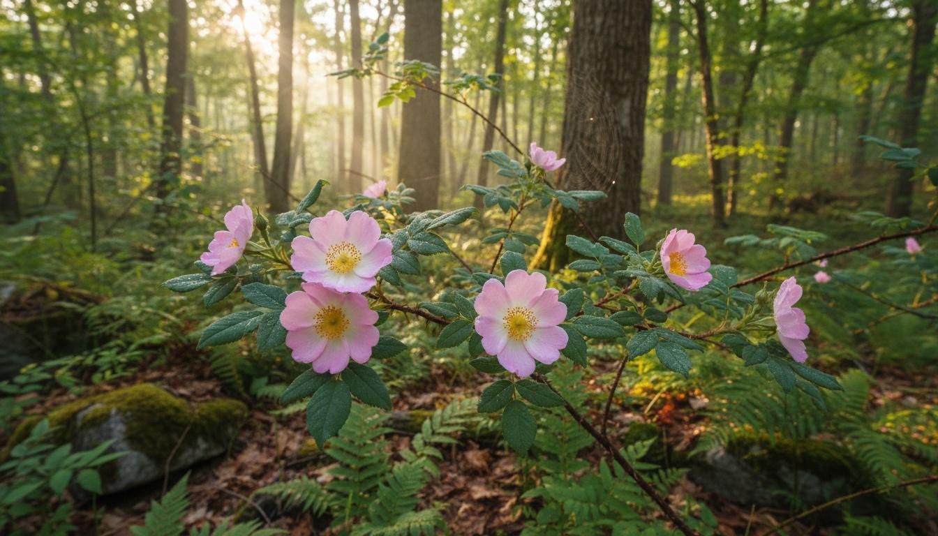 Woods' Rose (Rosa Woodsii) - Ground Layers