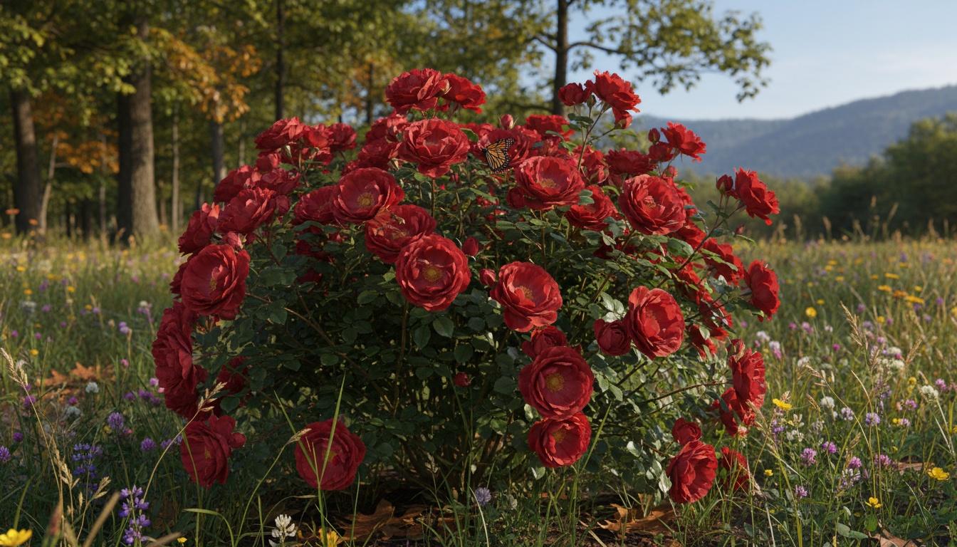 Fragrant Red Shrub Rose 'Vlr13003' Cinnamon Hearts™ Cinnamon Hearts™ (Rosa X 'Vlr13003') - Ground Layers