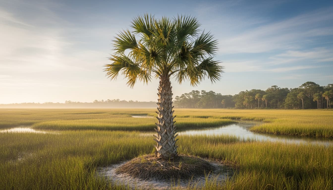 Cabbage Palm (Sabal Palmetto) - Evergreen Trees