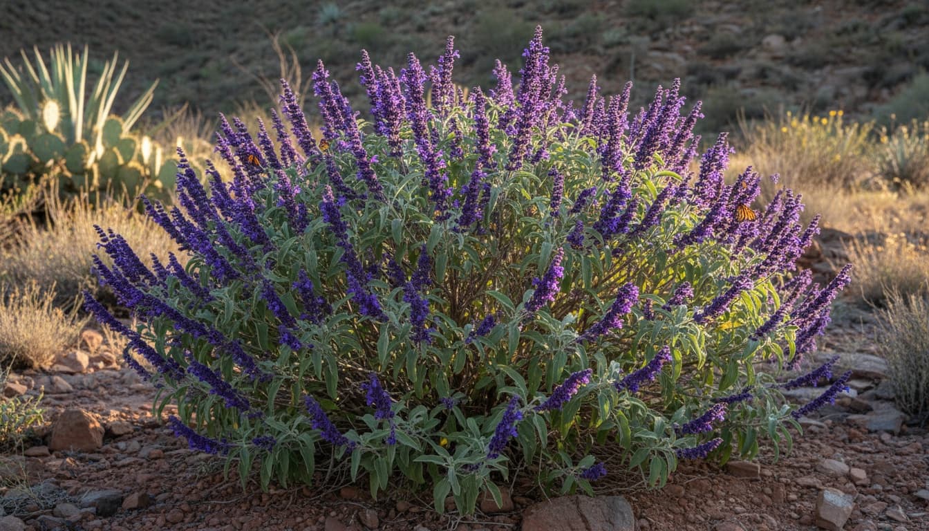 Mexican Bush Sage (Salvia Leucantha) - Perennials