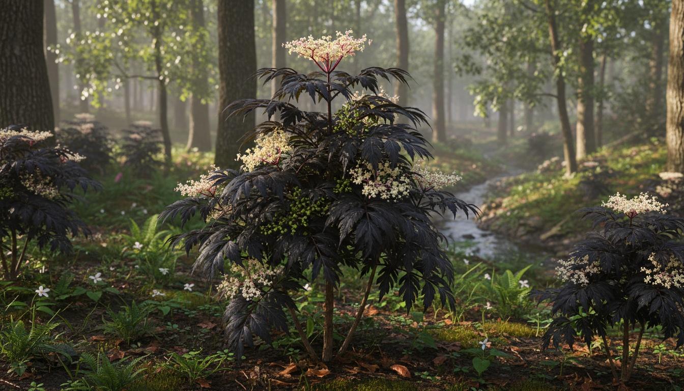 Black Elderberry 'Eiffel I' (Sambucus Nigra Pp23633 Black Tower 'Eiffel I') - Ground Layers