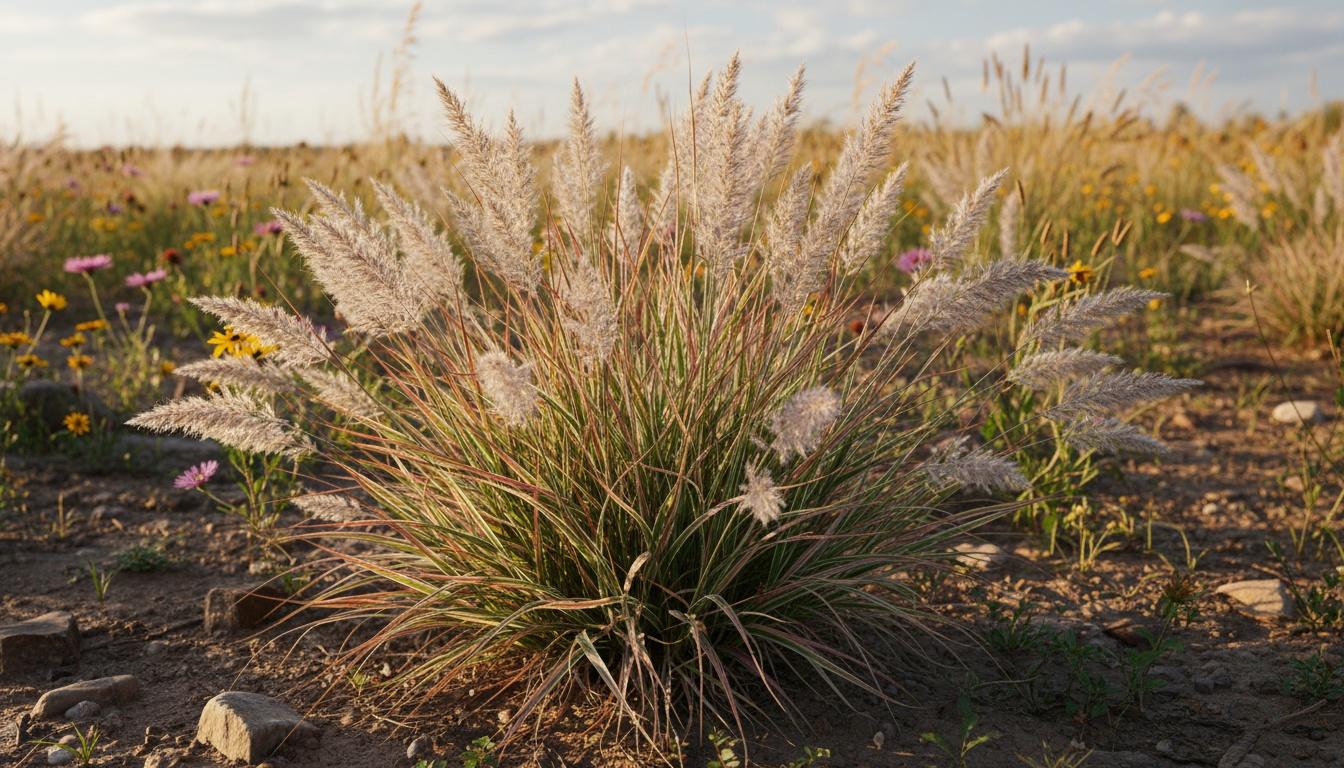 Variegated Little Bluestem 'Chameleon' (Schizachyrium Scoparium Pp31339 'Chameleon') - Grasses