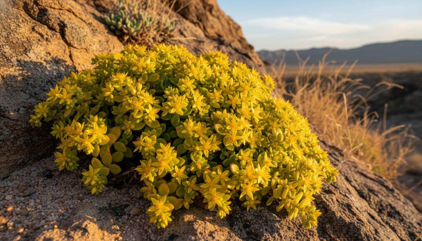 Stonecrop 'Little Miss Sunshine' (Sedum Pp30039 'Little Miss Sunshine') - Succulents