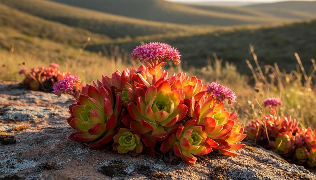 Stonecrop 'Wildfire' (Sedum Sunsparkler® Pp28621 'Wildfire') - Succulents