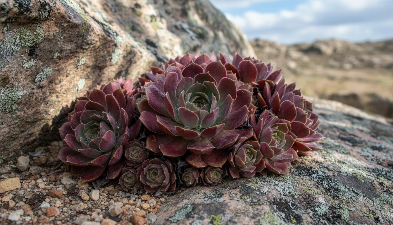 Hens And Chicks 'Purple Beauty' (Sempervivum 'Purple Beauty') - Succulents