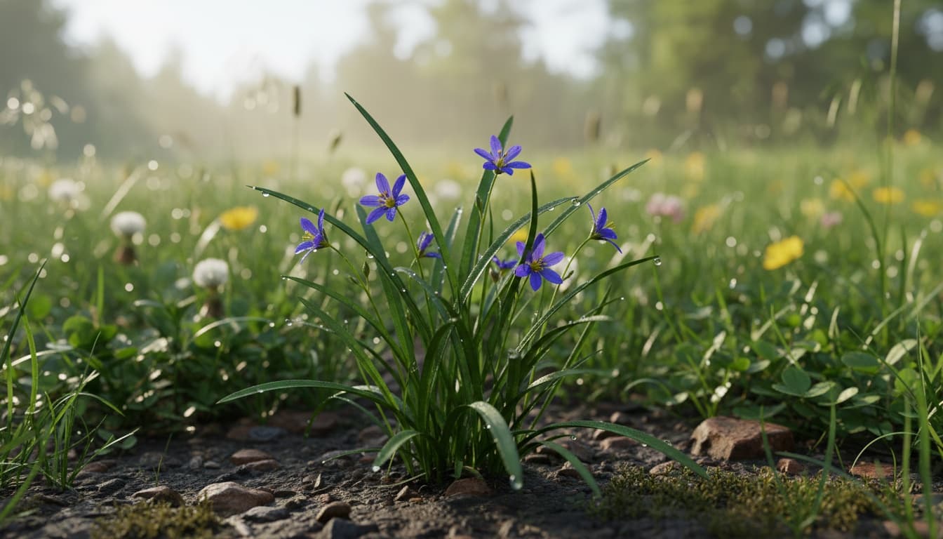 Narrowleaf Blue-Eyed Grass (Sisyrinchium Angustifolium) - Perennials