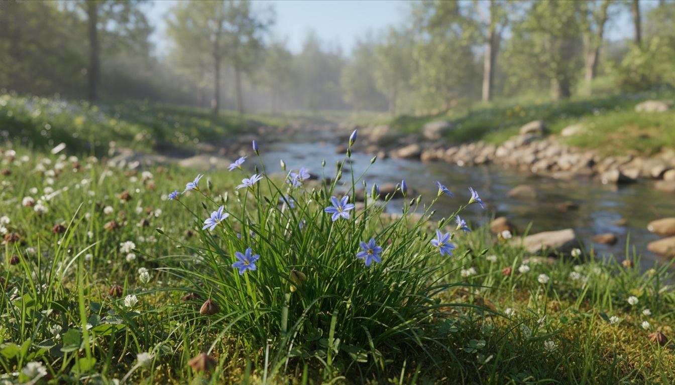 Blue Eyed Grass 'Lucern' (Sisyrinchium Angustifolium 'Lucern') - Perennials