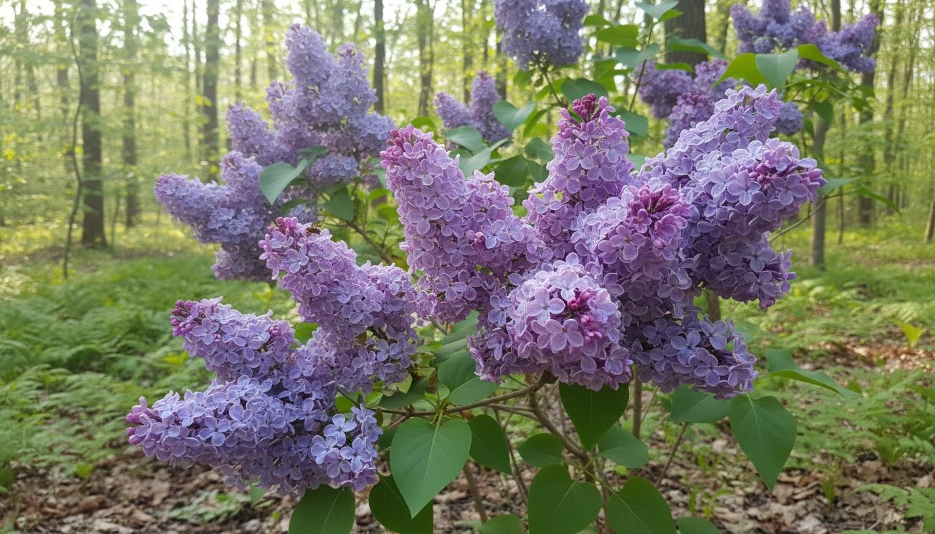 Mid Blooming Blue Purple Lilac 'President Lincoln' (Syringa Vulgaris 'President Lincoln') - Ground Layers