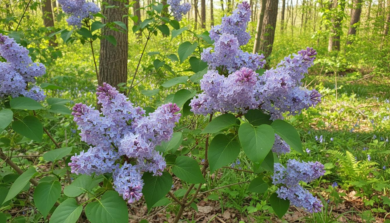 Late Blooming Blue Lilac 'Wedgewood Blue' (Syringa Vulgaris 'Wedgewood Blue') - Ground Layers