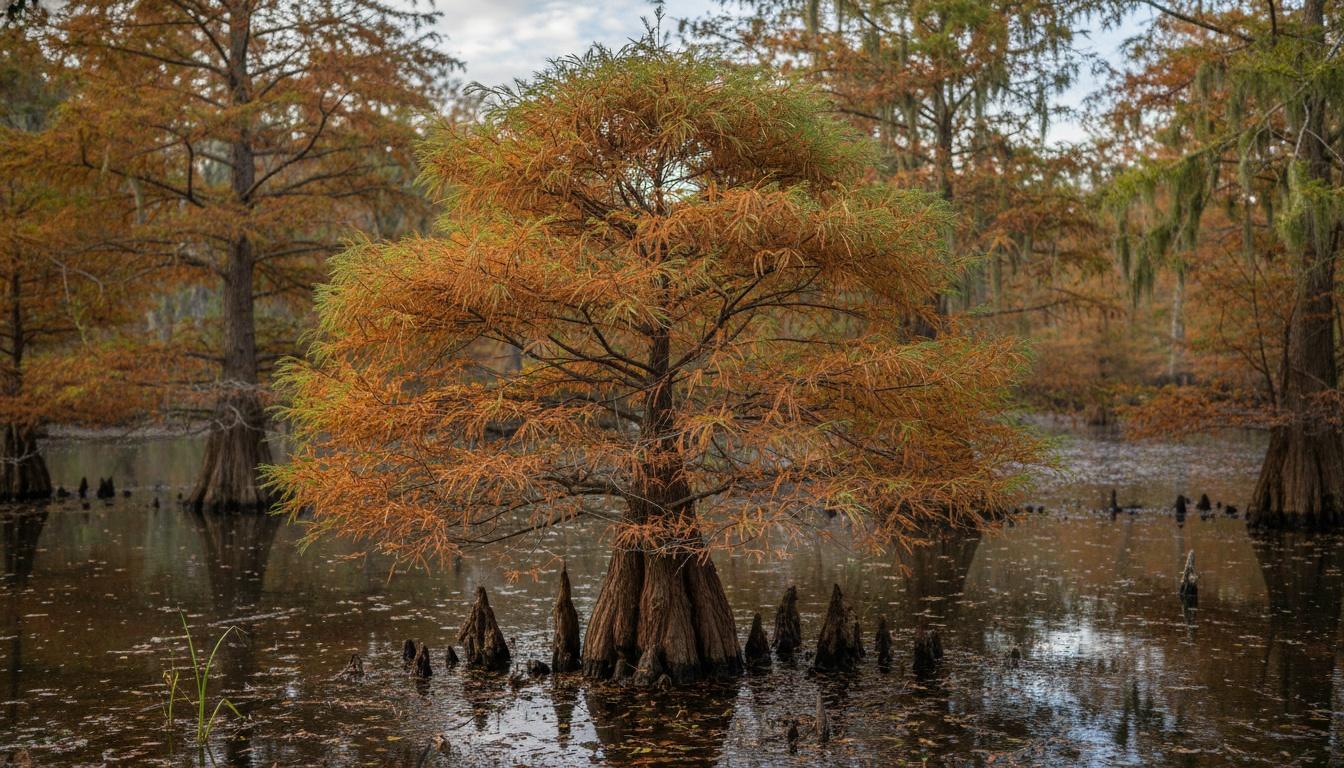 Bald Cypress 'Peve Minaret' (Taxodium Distichum 'Peve Minaret') - Shade Trees