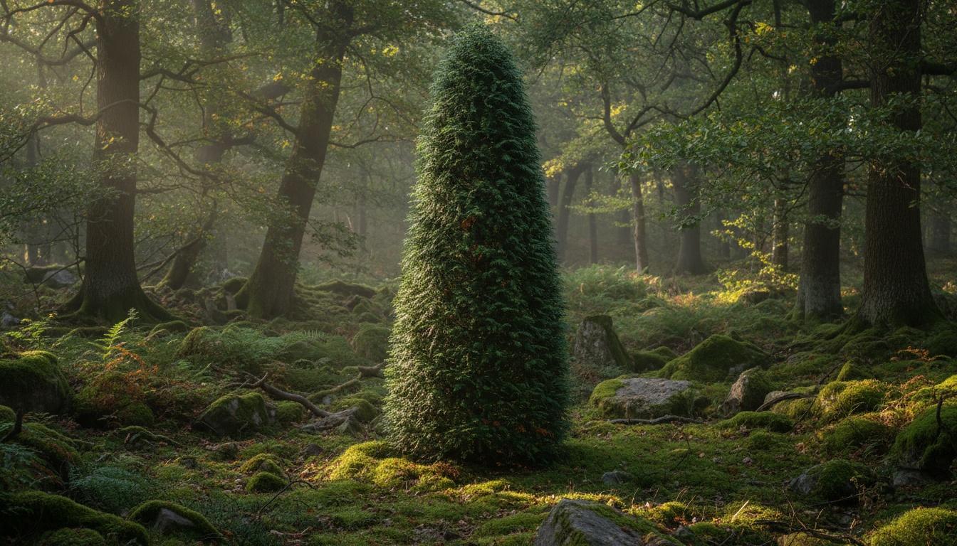 Stricta) (Irish Yew 'Fastigiata' (Taxus Baccata 'Fastigiata') - Ground Layers